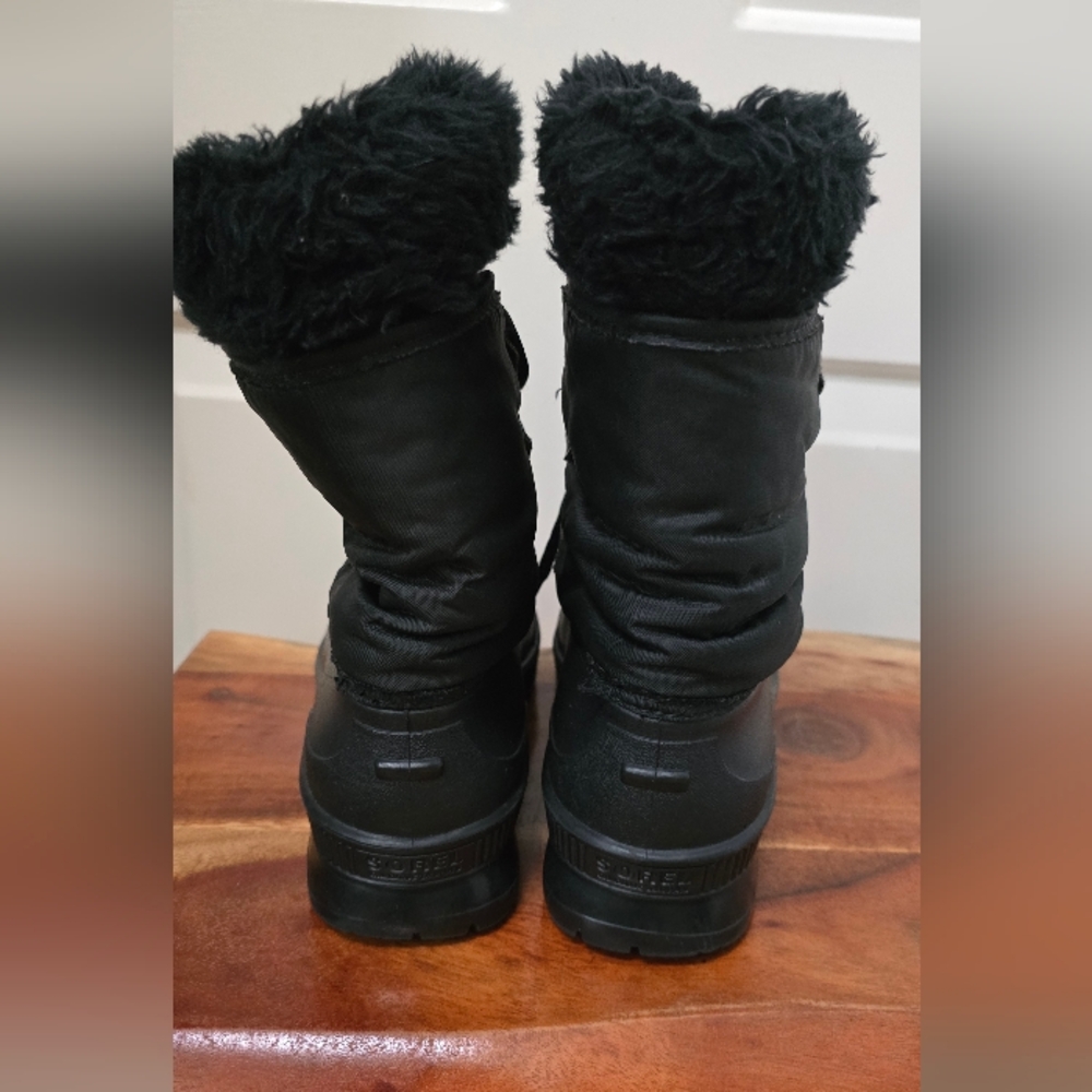 Sorel Women's Black Winter Boots Size 9 - Picture 6 of 15